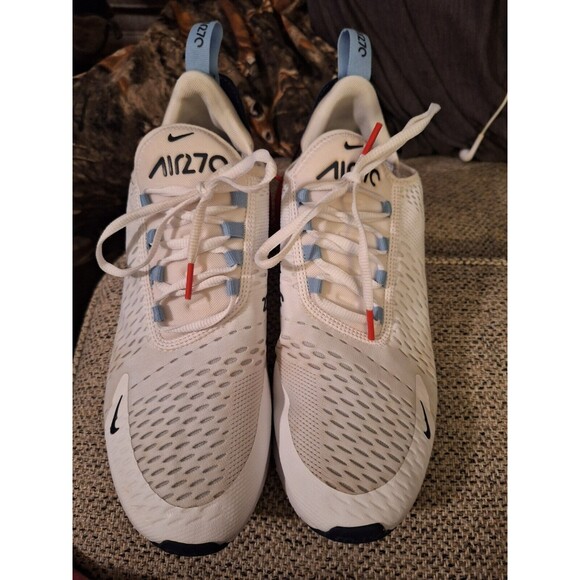 Nike Air Max 270 USA Men's‎ Size 10 Athletic White Red Shoe Sneakers DJ5172-100 - Picture 1 of 10